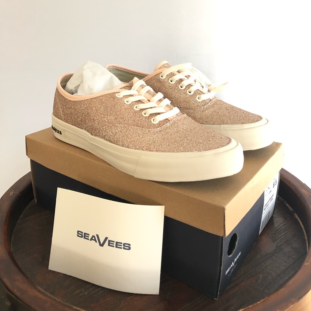 SeaVees for J.Crew Legand Sneakers in glitter NWT